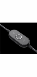 Logitech Zone Wired - slúchadlá s mikrofónom, USB - grafitové