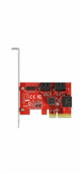 DeLOCK PCIe 6P SATA PCIe x4 karta - LP, řadič