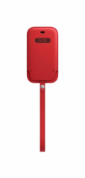 iPhone 12 mini Leather Sleeve wth MagSafe RED