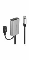 Lindy USB 3.2 Gen 1 aktivní prodlužovací kabel, USB-C samec > USB-C samice (černý, 5 metrů)
