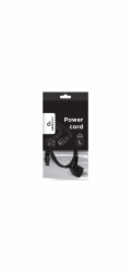 Gembird PC-186-ML12-1M napájecí kabel Černá CEE7/7 C5 rozdvojovač
