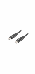 Lanberg CA-CMCM-40CU-0018-BK USB-C M / M 2.0, 1,8m LANBERG USB-C M / M 2.0 kabel 1,8m, černý, rychlé nabíjení 4.0