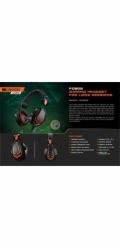 CANYON herní headset Fobos GH-3A, 3,5mm jack, ovládání hlasitosti, 2v1, 3.5mm adaptér, kabel 2m, černý