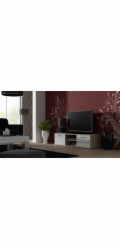Cama TV stolek SOHO 140 dub sonoma/bílý lesk