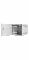 LANBERG RACKOVÁ SKŘÍŇ 10" NÁSTĚNNÁ 4U/280X310 PRO VLASTNÍ MONTÁŽ S KOVOVÝMI DVEŘMI ŠEDÁ -FLAT PACK