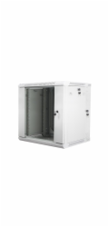 LANBERG RACKOVÁ SKŘÍŇ 19" DVOUDÍLNÁ NÁSTĚNNÁ 12U/600X600 (FLAT PACK) ŠEDÁ