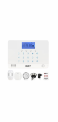 iGET SECURITY M3B - bezdrátový GSM alarm CZ, zasílá SMS/telefonuje,záložní baterie 8 hod,aplikace CZ