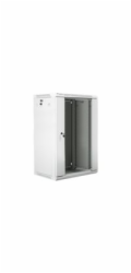 Lanberg 19 skříň, 18U, 600x450, šedá, (FLAT PACK) (WF01-6418-10S)