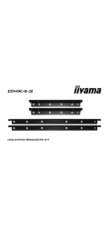 Iiyama OMK4-3 - Upevňovací komponent (4 držáky) - pro Displej LCD - velikost obrazovky: 43" - pro ProLite TF4339MSC-B1AG
