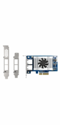 QNAP QXG-10G2T-X710 - dvouportová rozšiřující 10GbE (Intel X710) karta pro PC i QNAP NAS