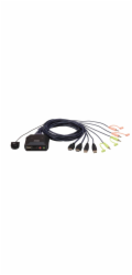 Aten CS-22H ATEN 2-Port USB 4K HDMI Cable KVM Switch with Remote Port Selector