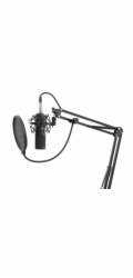 Streamovací mikrofon Genesis Radium 300,XLR, kardioidní polarizace, ohybné rameno, pop-filter