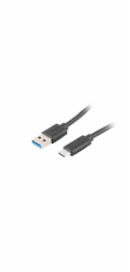 Lanberg USB-C USB kabel - USB A 1,8 m černý (CA-USBO-31CU-0018-BK)