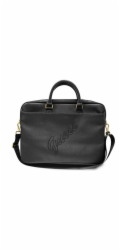 Guess GUCB15PUSASBK PU Saffiano Vintage Script Computer Bag 15/16" Black Guess PU Saffiano Vintage Script počítačová taška 15/16" černá Nové