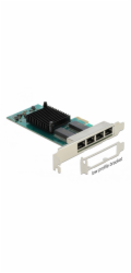 Delock - Sítový adaptér - PCIe 2.1 - Gigabit Ethernet x 4