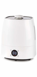 NEDIS zvlhčovač vzduchu/ spotřeba 110 W/ s chladnou a teplou mlhou/ objem 5,5 l/ vlhkoměr/ časovač/ až do: 50 m2/ bílo-š