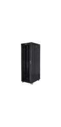 LANBERG Volně stojící skříň 19" 42U/800x1000 (v rozloženém stavu) skleněné dveře LCD černá (RAL9004)  