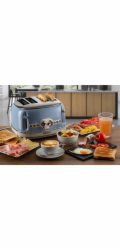 Ariete Vintage toustovač na 4 plátky 156 (světle modrý, 1600 W, na 4 plátky toastu)