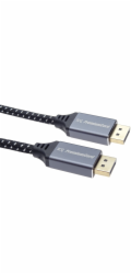 PREMIUMCORD Kabel DisplayPort 1.4 přípojný kabel, kovové a zlacené konektory, 1m