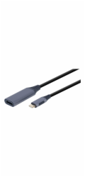 Gembird A-USB3C-HDMI-01 Gembird adaptér USB-C (M) na HDMI (F), 0.15m kabel, šedý