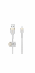 Belkin BOOST CHARGE™ Lightning/USB-A kabel, 3m, bílý - odolný PRO Flex