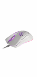 Genesis herní optická myš KRYPTON 555/Herní/Optická/8 000 DPI/Drátová USB/Bílá