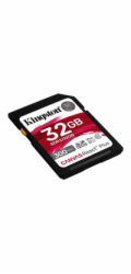 Kingston SDHC karta 32GB Canvas React Plus SDHC UHS-II 300R/260W U3 V90 for Full HD/4K/8K