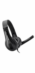 CANYON headset CHSU-1, lehký, USB připojení, černá
