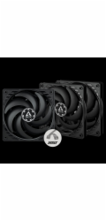 ARCTIC ventilátor P12 Slim PWM PST 3-Pack, 120mm, 4pin, PWM, černá