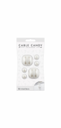 CABLE CANDY Mixed Beans,6ks, bílý CC022