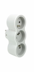 LEGRAND Revolution rozbočovač 3x2P+T, bílo-šedá