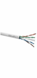 Instalační kabel Solarix UTP, Cat6, drát, PVC, box 100m SXKD-6-UTP-PVC