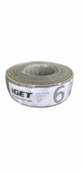 Instalační kabel iGET CAT6 UTP PVC Eca 100m/box, kabel drát, s třídou rena oheň Eca