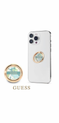 Guess Ring stand Green Praktické držadlo ve tvaru prstence namontováno na zadním panelu