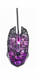 GEMBIRD myš MUS-6B-GRAFIX-01, černá s grafickým potiskem, USB