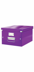 LEITZ Univerzální krabice  Click&Store, velikost M (A4), purpurová