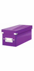 LEITZ Krabice na CD  Click&Store, purpurová