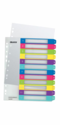 LEITZ Rejstříky  WOW - popisovatelné na PC, A4+ MAXI 1-12