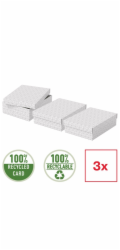 Esselte Home, set 3 ks, velikost M nízký, bílá