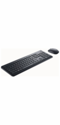 Dell Keyboard and Mouse KM3322W - Klávesnice a sada myši - bezdrátový - 2.4 GHz - QWERTZ - maďarská - černá - s 3 years Advanced Exchange Service