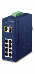 Planet IGS-4215-8T2S Planet IGS-4215-8T2S průmyslový L2 switch 8x 1Gb TP + 2x SFP, VLAN, IP30, -40 až 75°C, SNMP, 9-48VDC/24VAC