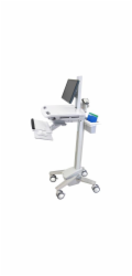 Ergotron StyleView - Vozík - pro LCD displej / PC vybavení - zdravotní - plast, hliník, pozinkovaná ocel - šedá, bílá, leštěný hliník - velikost obrazovky: až 24"