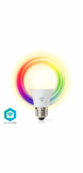 NEDIS Wi-Fi chytrá LED žárovka/ E27/ A60/ 9W/ 230V/ 806lm/ teplá až studená bílá/ 2700 - 6500K/ RGB/ bílá
