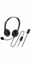 GENIUS sluchátka HS-230U/ USB/ černá