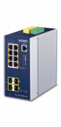 Planet IGS-5225-8P4S-12V průmyslový L3 switch, 8x1Gb, 2x1Gb SFP, 2x2.5Gb SFP, 8x PoE 802.3at 240W, 12-54VDC, -40~75°C