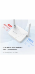 MERCUSYS MR20 WiFi5 router (AC750, 2,4GHz/5GHz,1x100Mb/s WAN, 2x100Mb/s LAN)