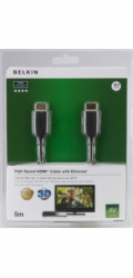 Belkin kabel HDMI HighSpeed 3D s Ethernetem,4K, zlacený - 5m