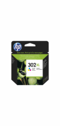 HP inkoustová kazeta 302XL tricolor CMY F6U67AE originál