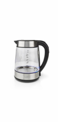 NEDIS rychlovarná konvice KAWK320EGS/ objem 1,7 l/ otáčení o 360°/ spotřeba 2200 W/ sklo/ transparentní