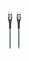 Colorway Datový Kabel USB-C/ USB-C/ 3A/ Fast Charging 65W/ 1m/ Šedivý